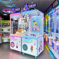 Machine à griffes du diable Naughty Dog – Jeu d'amusement en verre trempé et acrylique à monnayeur/billets pour enfants et adultes, alimentation 110/220V
