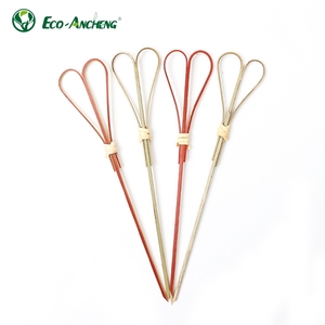 Brochetas de Bambú Natural Ecológicas Desechables para Cócteles, Aperitivos, Sándwiches, Comida para Llevar, <span class=keywords><strong>Tapas</strong></span>, Frutas, con Forma de Nudo y Corazón para Fiestas - Product Image 5
