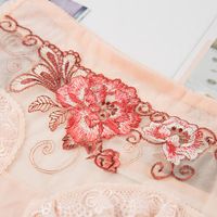 Culottes en dentelle élégantes à prix d'usine OEM, avec bordure florale exquise, en maille transparente extensible, idéales pour un cadeau d'anniversaire