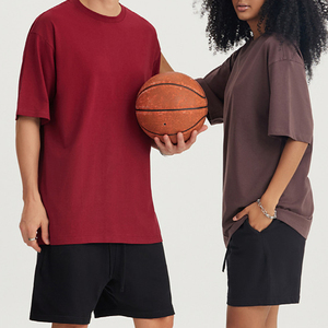 T-shirt Americana Retrò 240 G in 100% Cotone Jersey Tinta Unita per Uomo Casual High Street Manica Corta Personalizzabile con Logo Taglie Forti - Product Image 2