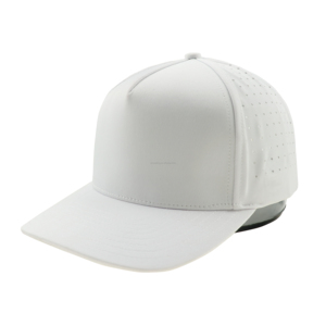 หมวกเบสบอลแบบ 5 ชิ้นส่วนสั่งทำพิเศษ พร้อมแผ่นยางติด และรูระบายอากาศแบบตัดด้วยเลเซอร์ หมวกสแนปแบ็คโพลีเอสเตอร์ระบายอากาศได้ดี เหมาะสำหรับกีฬากลางแจ้ง - Product Image 4