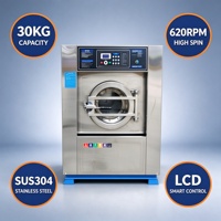 Mesin Cuci Industri Otomatis Penuh Seri XGQ F 30kg Steam untuk Hotel Rumah Sakit Laundry Bahan Stainless 304