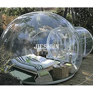 Оптовая продажа, наружная пластиковая воздушная прозрачная купольная палатка из ПВХ для кемпинга, гостиницы, прозрачная надувная воздушная палатка