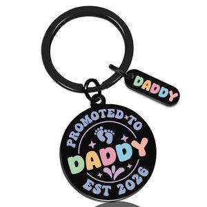 Nuovi Portachiavi in Lega per Rivelazione del Sesso del Bambino 2026 - Regalo per il Futuro Papà - Product Image 1