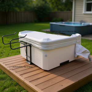 Couverture de spa à levage hydraulique, largeur 41,3-53,1 pouces, unilatérale, pour spas rectangulaires, en PVC - Product Image 2