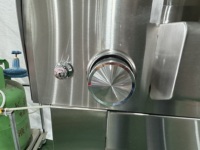 Fabrikentwickelter SS304 Edelstahl Gas-Außenpizzaofen mit Kuppel, Elegant, Höhenverstellbar, Langlebig, Automatische Abschaltung, Schwarz