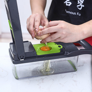 Utensilios de Cocina: Cortador <span class=keywords><strong>Manual</strong></span> de Verduras, Picador Rápido de Plástico con Cuchilla, Juego de Herramientas - Product Image 2