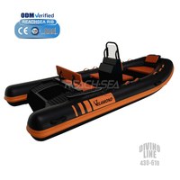 Bateau pneumatique à coque en aluminium Mehler PVC D430 430 cm avec console