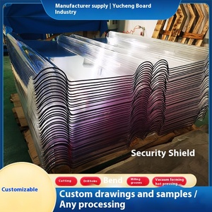 An Ninh Cầm Tay lá chắn polycarbonate bảo vệ nhiệm vụ bảo vệ minh bạch tùy chỉnh cắt dịch vụ chế biến - Product Image 5