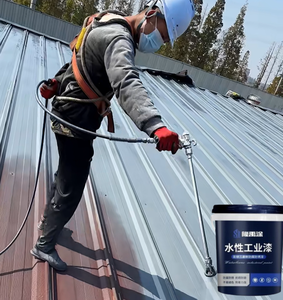 Pintura aislante acrílica para techo de metal, reflexión de calor y aplicación de pulverización de recubrimiento líquido refrigerante - Product Image 4