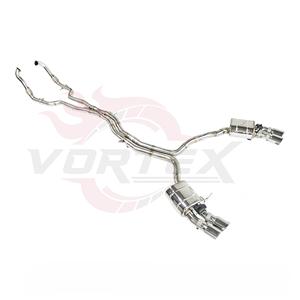 Échappement Catback Valvetronic en acier inoxydable soudé avec précision par Vortex, avec servomoteur pour Audi S4 S5 B9 B9.5 3.0T, optimisation des performances - Product Image 2