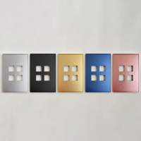Services d'usinage CNC Smart Wifi Smart Home Usinage CNC Panneau de commutation à commande tactile en aluminium personnalisé