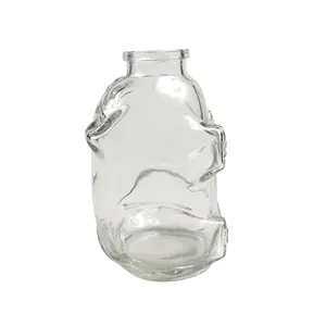 新款上市空独特猪形礼品白酒带盖礼品玻璃瓶