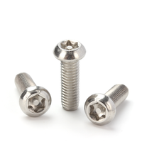 Sekrup Kepala Bulat Datar Torx Keamanan Tinggi Bahan Stainless Steel 304 Sekrup Anti Maling