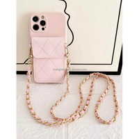 Nouvelle Mode Carte Portefeuille IPhone Cas Silicone avec PU Cuir Téléphone Couvre pour IPhone17 16 15 Série