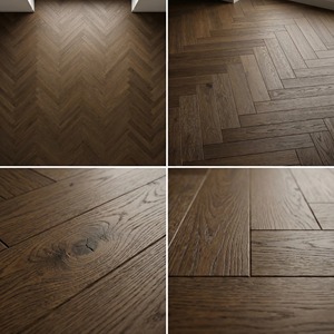 Rustic Herringbone Oak Multi-layer <strong>Flooring</strong> With Hand-scraped Surface &amp; 15mm, Parquet For Vintage Guesthouses - Product Image 6