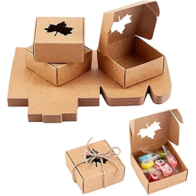 Factory Price Wedding Favor Gift Box Kraft Paper Candy Box for Birthday Parties Return Gift Package