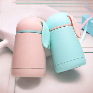 2025 créatif mignon en acier inoxydable bouteille d'eau isolé sport enfants Thermos flacon Simple étudiant gros ventre Thermos tasse - Product Image 1