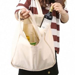 Sac fourre-tout en toile réutilisable, pliable, écologique, personnalisé, pour courses et stockage alimentaire - Product Image 5