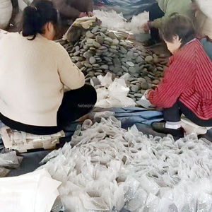 หินธรรมชาติทรงรีทรงแบนราบสำหรับโรงเรียนอุปกรณ์ศิลปะภาพวาดหินแบบ DIY งานฝีมือสำหรับเด็ก - Product Image 2