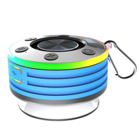 Rambotech - Fournisseur direct d'usine - Haut-parleurs stéréo sans fil miniatures étanches de niveau 7 pour salle de bain, anti-poussière, avec radio et horloge T7A