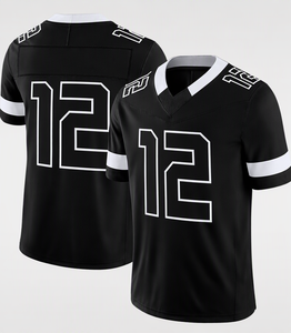 Maillot de football américain personnalisé, sublimé, sans logo, uniforme sportif d'équipe, numéro personnalisé, respirant, séchage rapide - Product Image 2