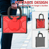 2024 nouvelle couverture pour enfants pour tablette robuste avec béquille rotative 360 pour Microsoft surface pro 11 étui à bracelet rotatif