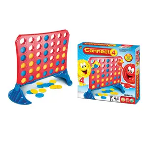 Mattel — jeu d'échecs, en plastique éducatif, de voyage, pour enfants, Mini connexion, 4 en ligne