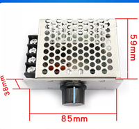 Module régulateur de puissance contrôlable BTA41-600B 4000W AC0-220V 41A pour la variation de luminosité, le contrôle de la vitesse et la régulation de la température