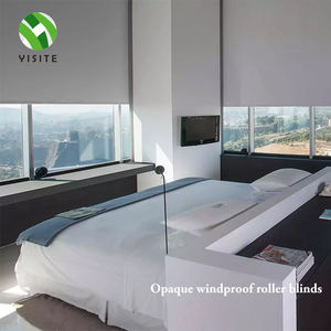 Motorized Curtain Google WiFi Control Window <strong>Vinyl</strong> Roller <strong>Blackout</strong> Made China Roller Blinds - Product Image 1
