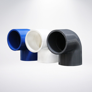 Usine en gros de haute qualité en plastique UPVC <span class=keywords><strong>PVC</strong></span> 90 degrés raccords coudés <span class=keywords><strong>pvc</strong></span> prix raccords de tuyauterie d'alimentation en eau - Product Image 1