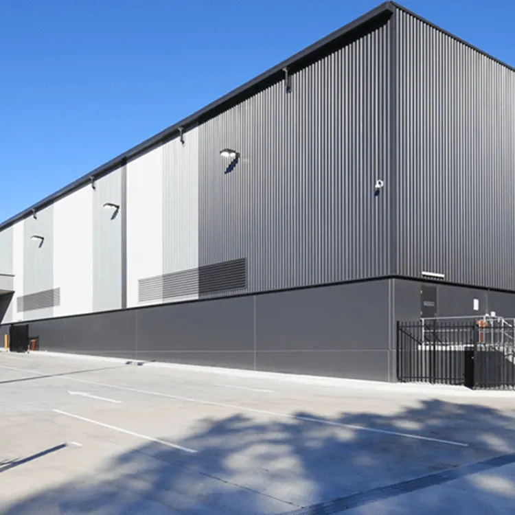 Almacén de taller de estructura de acero ligero de dos pisos de diseño de construcción prefabricada galvanizada de montaje rápido