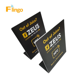 Không tiếp xúc xã hội phương tiện truyền thông 13.56MHz PVC Tùy chỉnh NFC QR mã hiển thị đứng NFC Google xem xét QR đứng NFC - Product Image 2