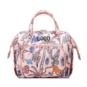 Bolsa de pañales para mamá al por mayor, diseño moderno, pequeña bolsa de pañales para bebé, bolsa de pañales de viaje de poliéster de gran capacidad 3 en 1 - Product Image 6