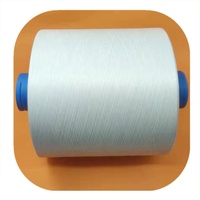 Fil dty en polyester pour tricot, 150d 48f blanc brut, texturé à bas prix