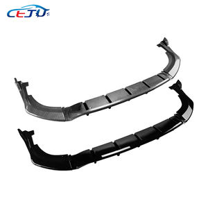 Brillant noir ABS carbone Look voiture arrière inférieur pare-chocs lèvre diffuseur séparateurs latéraux pour Volkswagen <span class=keywords><strong>Tiguan</strong></span> Allspace <span class=keywords><strong>R</strong></span> <span class=keywords><strong>Line</strong></span> 2021-2023 - Product Image 5