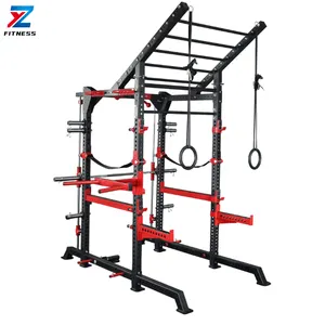 ZY FITNESS High Quality gym equipment weightlifting power squat rack cages Smith Machine
