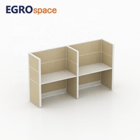 EGROspace Fournisseur Professionnel de Mobilier de Bureau : Poste de Travail en Bois pour Centre d'Appels avec Cloison Acoustique et Diviseur de Bureau