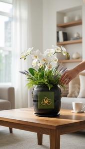 Jardinière artisanale unique |   Pot de fleurs décoratif pour plantes d'intérieur et d'extérieur, décoration de jardin, patio, maison - Product Image 5