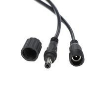 Connecteur d'alimentation CC étanche, câble à 2 broches, raccordement circulaire à vis, prise mâle-femelle en ligne, étanchéité IP67 pour LED extérieures