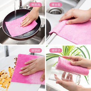 Chiffons de cuisine en gros, en coquille de noix de coco, antiadhésifs, absorbants, épaissis, pour le nettoyage domestique et la vaisselle - Product Image 3