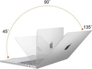 Coque rigide PC en plastique transparent mat pour <span class=keywords><strong>Macbook</strong></span> Air Pro 11 12 13 13.6 14 14.2 15 15.3 16 16.2 pouces M1 M2 M3 M4 - Product Image 4
