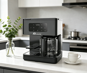 Anbolife, fabricant OEM, cafetière à filtre double fonction 12 tasses <span class=keywords><strong>et</strong></span> machine à dosettes K-Cup, programmable 1,8 L avec carafe en verre - Product Image 4
