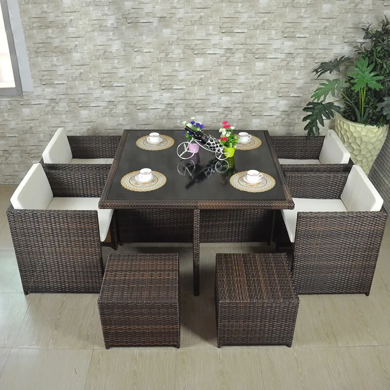 Custom Contemporary Style Patio Furniture Lounge Chair And Table Sets Outdoor Rattan Garden Sofas