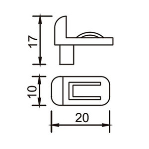 Kệ Nhựa Trong Suốt Hỗ Trợ Kệ Kính Hỗ Trợ Chân Tủ Ban <span class=keywords><strong>Dowel</strong></span> - Product Image 4