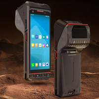 Escáner Inteligente de Inventario Industrial, Escáner de Código de Barras 1D/2D Inalámbrico Resistente, Terminal de Datos Portátil PDA con Impresora Térmica