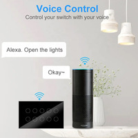YIERYI Wifi Zigbee 8 10 12 Gang panneau verre lumière Tuya mur tactile Wifi interrupteur intelligent 8 Gang pour Amazon Alexa Google Home