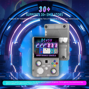 Consola de juegos portátil retro de código abierto DC45V, joystick arcade, pantalla IPS HD de 4.5 pulgadas, reproductor de videojuegos para PS1, PSP, regalos - Product Image 4