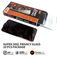 Protection d'écran anti-espion en verre trempé Yongpoly pour iPhone Duo 300C ESD compatible avec iPhone 17 Air 16 15 14 13 12 11 18 Pro Max