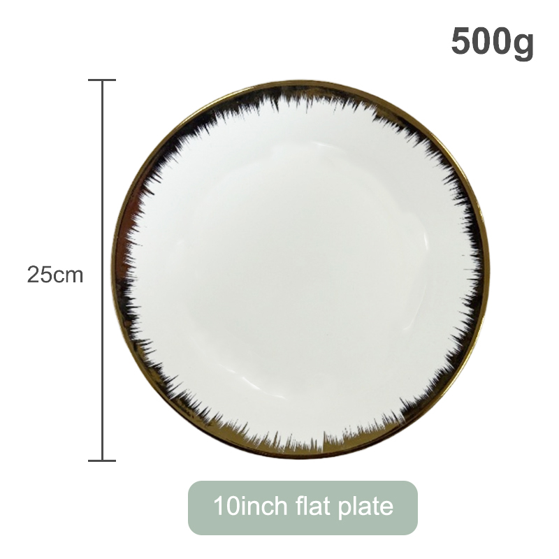 Assiette plate de 10 pouces